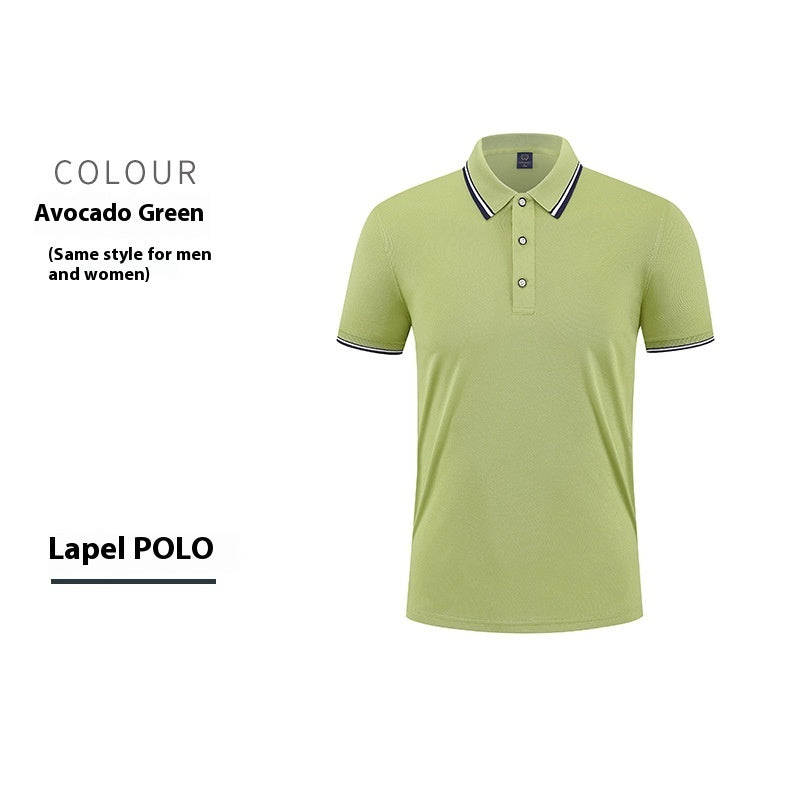 Short-sleeved cotton polo shirt