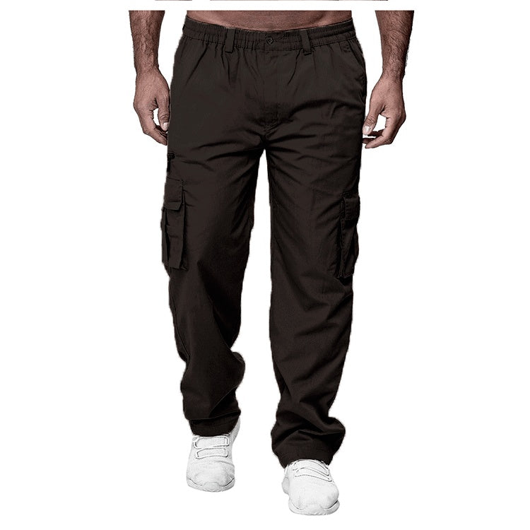 Men's Casual Loose Straight Cargo Pants