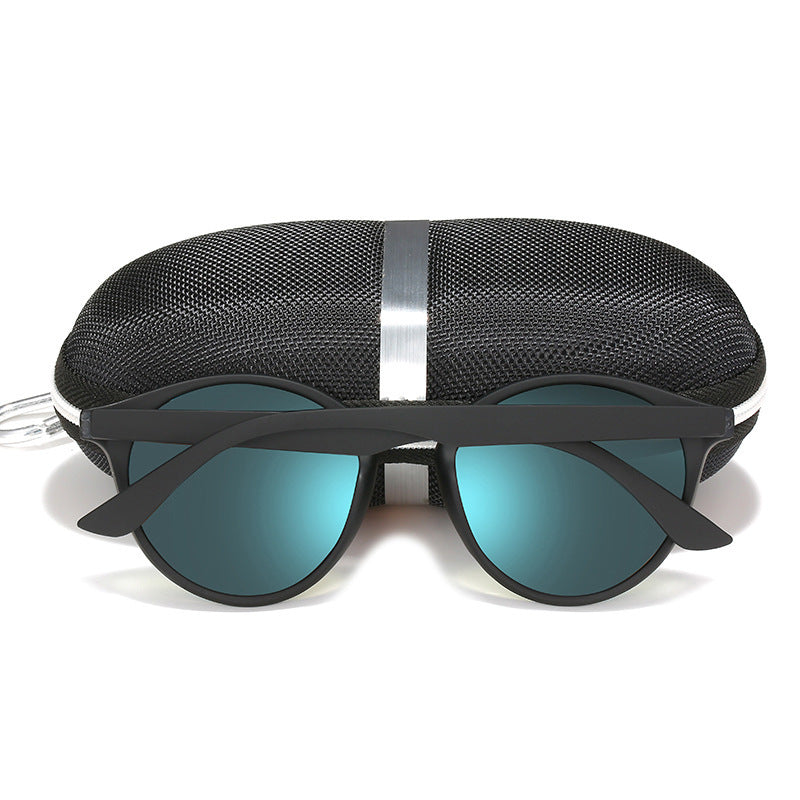Unisex Retro Polarized Round Colorful Film Sunglasses