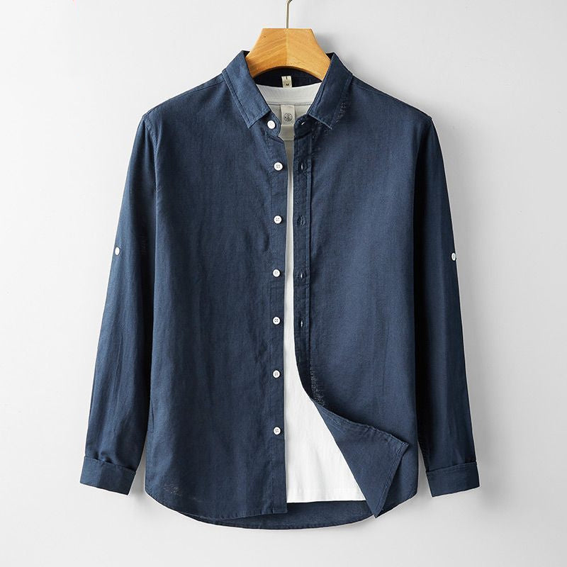 Men's summer long-sleeved shirt