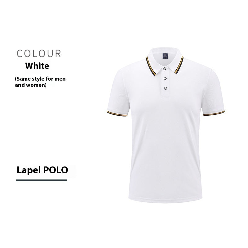 Short-sleeved cotton polo shirt