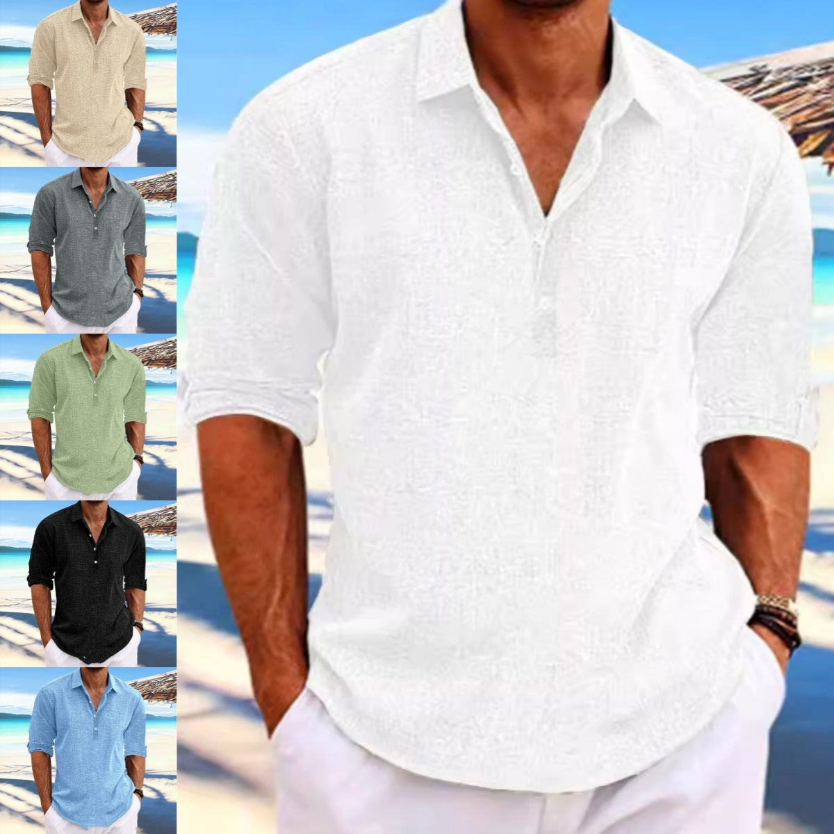 Men's loose-fitting shirt