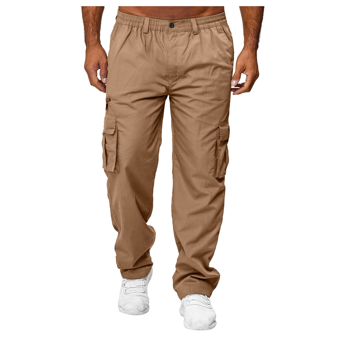 Men's Casual Loose Straight Cargo Pants