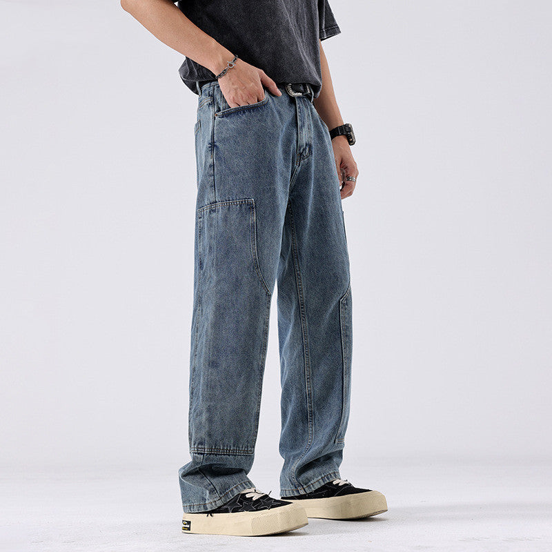 Branded baggy jeans