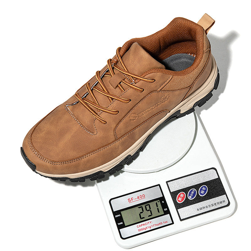 Men's waterproof leather sneakers