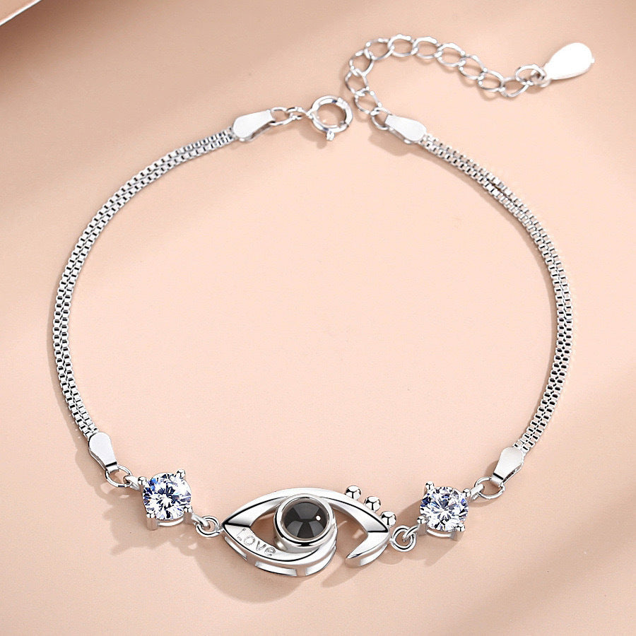 Women's S925 Silver Devil's Eye Projection Bracelet