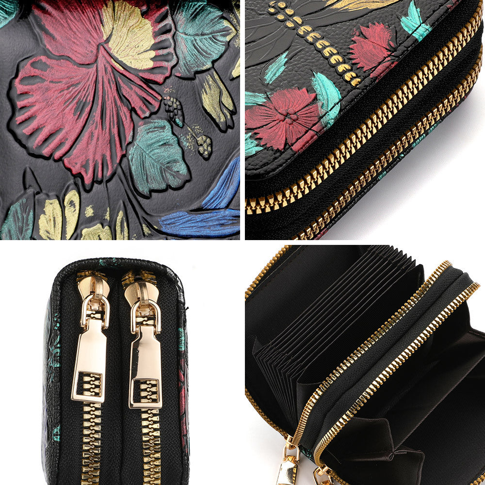 Women's Multiple Card Hand-painted Wallet Double Layer