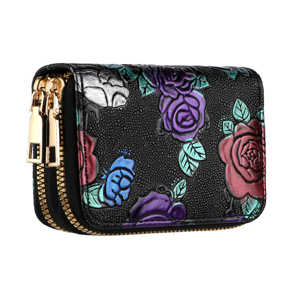 Women's Multiple Card Hand-painted Wallet Double Layer