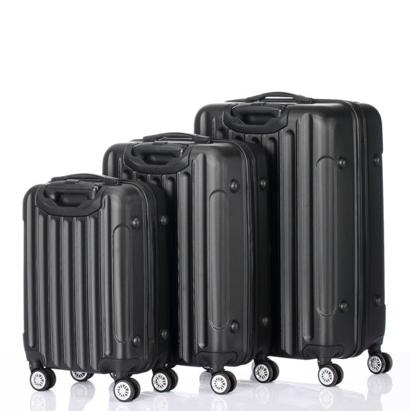 3-In-1 Black Suitcases