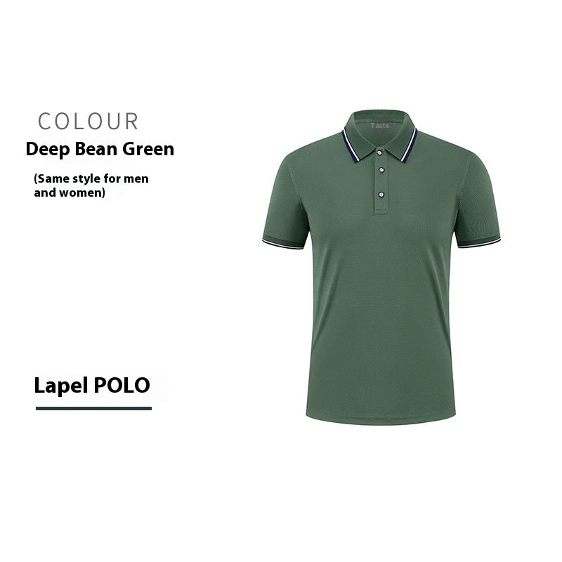 Short-sleeved cotton polo shirt