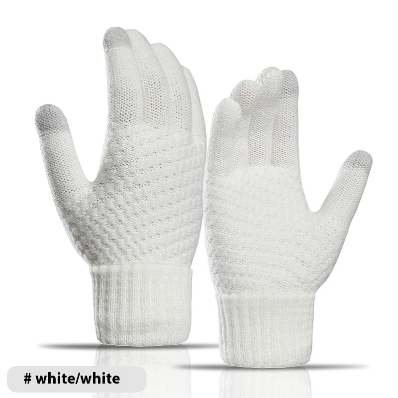 Men's and Women's gloves Cashmere-like Thickened Warm