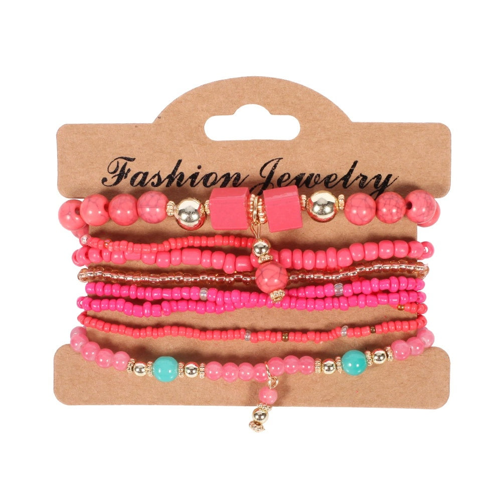 Women's Handmade Bohemian Beaded Bracelet Set