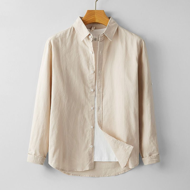 Men's summer long-sleeved shirt