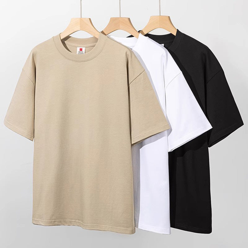 Loose-fitting round-neck T-shirt
