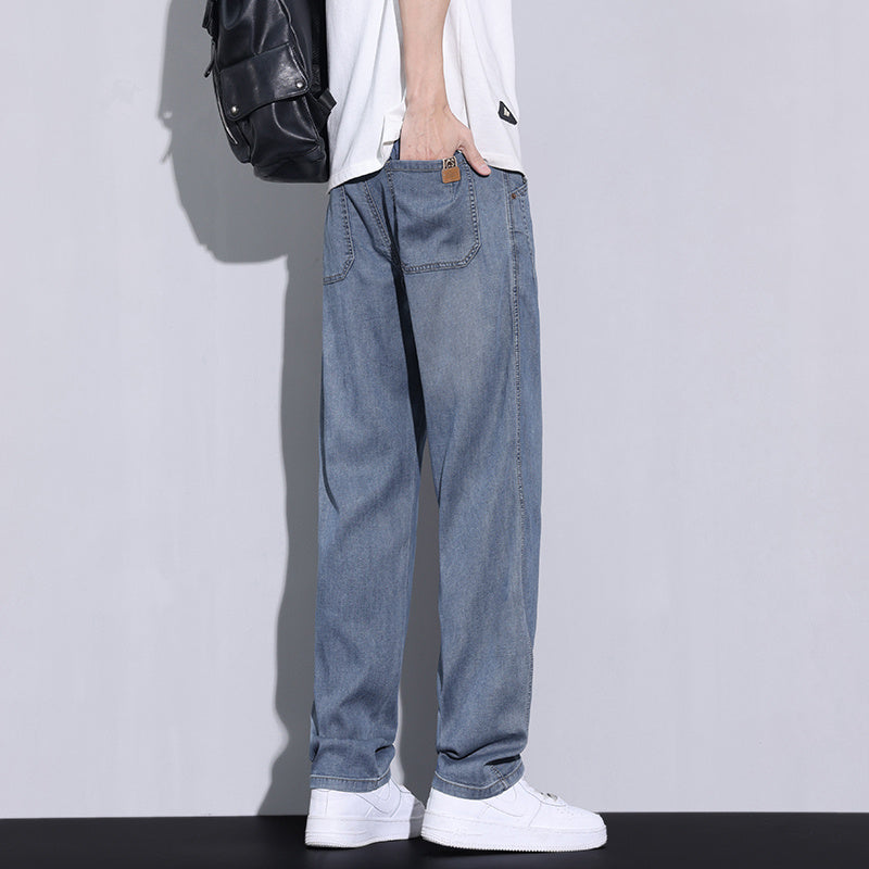 Loose and distressed casual long pants