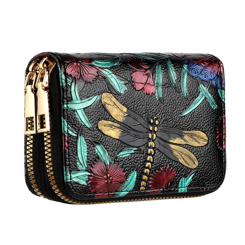 Women's Multiple Card Hand-painted Wallet Double Layer