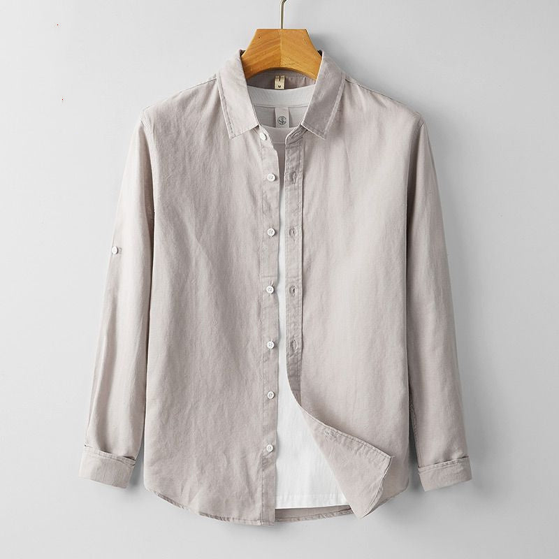 Men's summer long-sleeved shirt