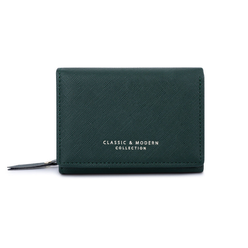 Women's New Three Cute Folding Crossed Coin Purse