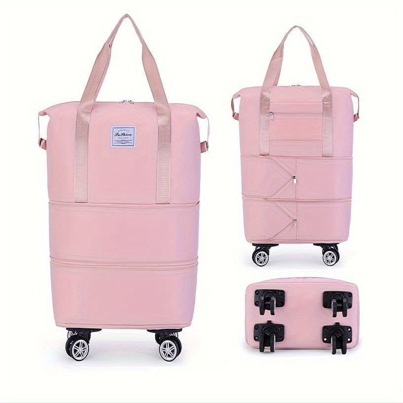 Folding Luggage Bag Expandable Rolling duffle pack With Wheel Large Capacity