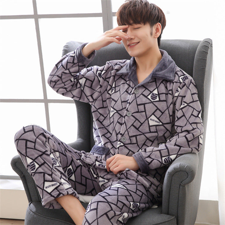 Men's warm casual homewear