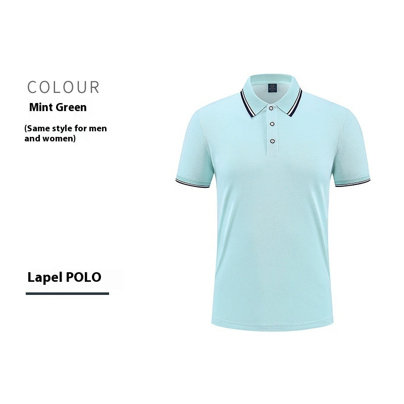 Short-sleeved cotton polo shirt