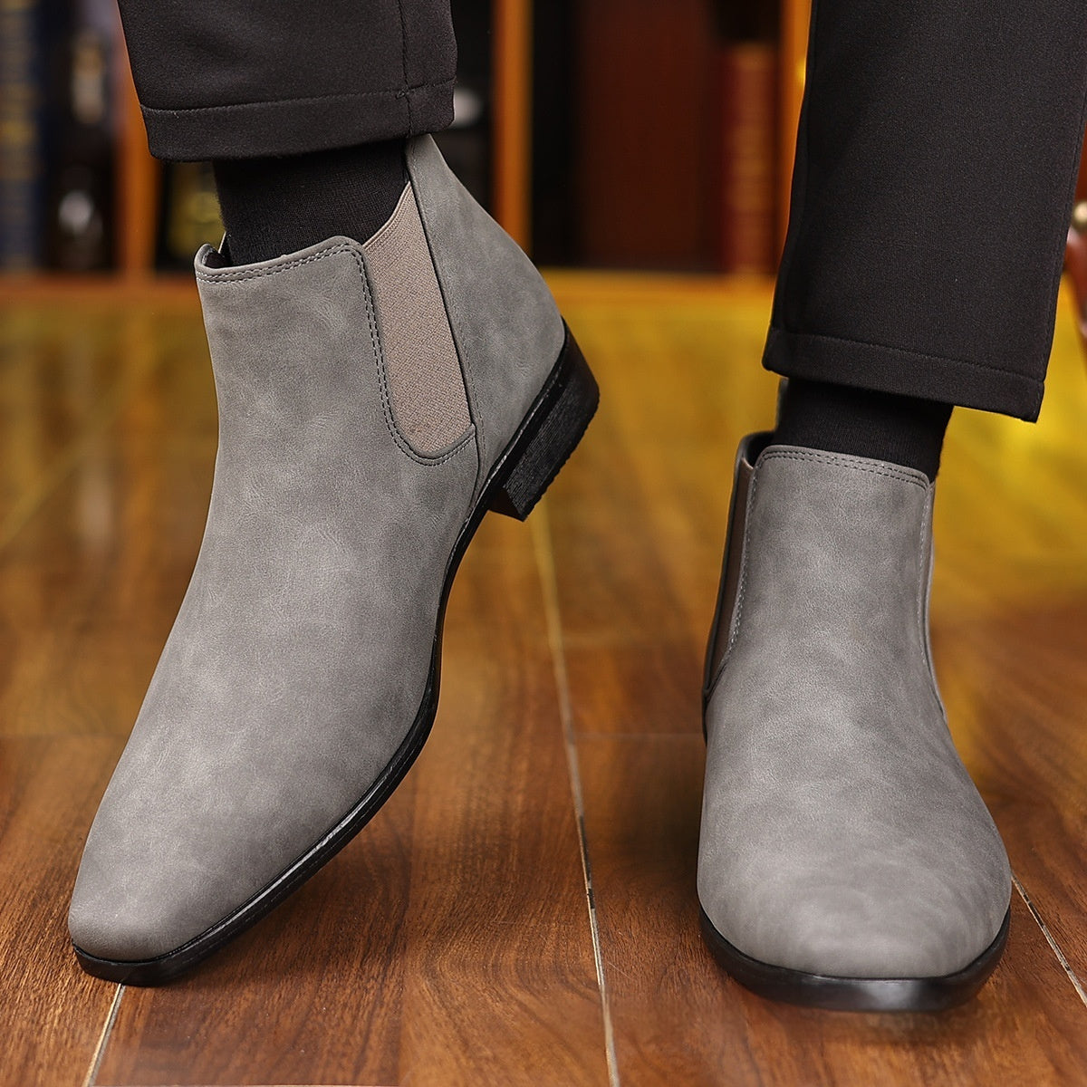 Men's British Style Leather Boots