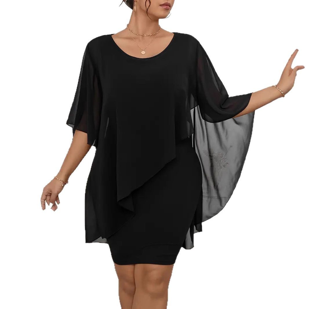 Women´s Dress Chiffon Shawl Wrapped Hip