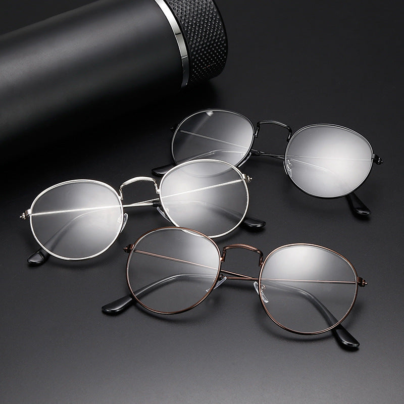 Anti-blue Light Glasses Men's And Women's Korean-style Retro Oval