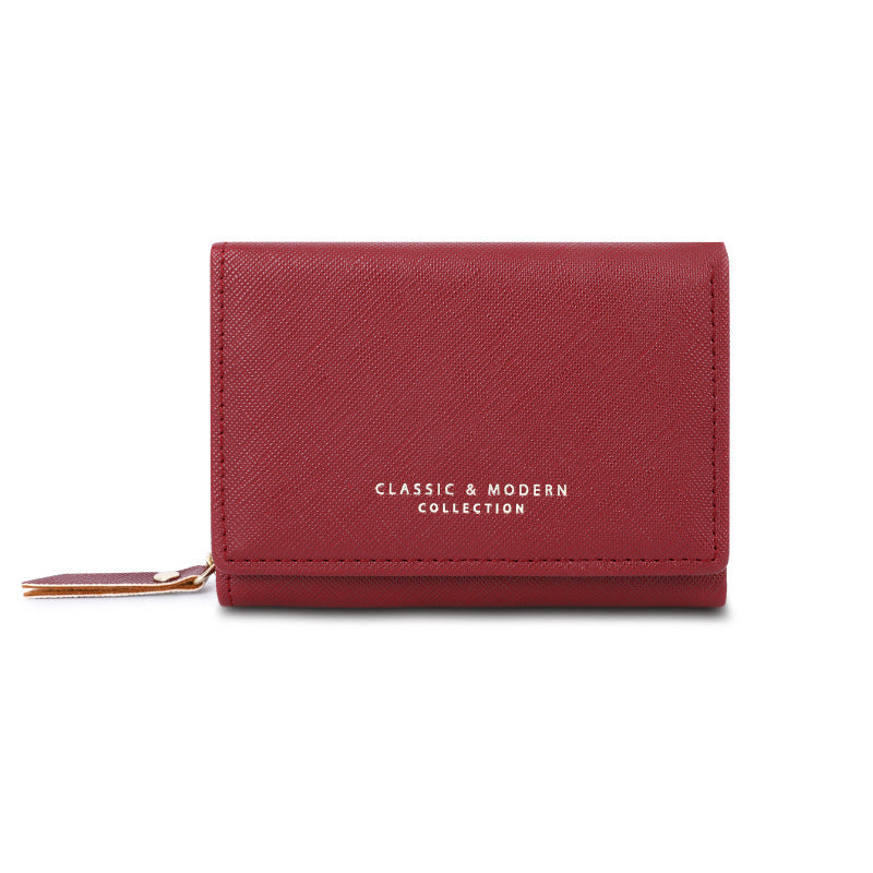 Women's New Three Cute Folding Crossed Coin Purse