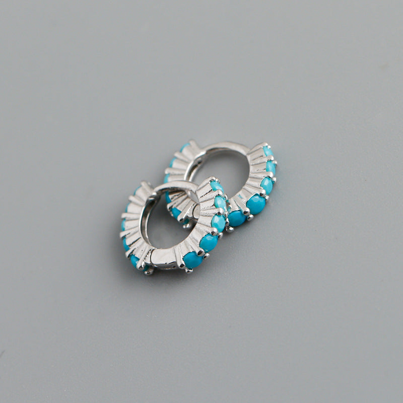 S925 sterling silver hoop earrings