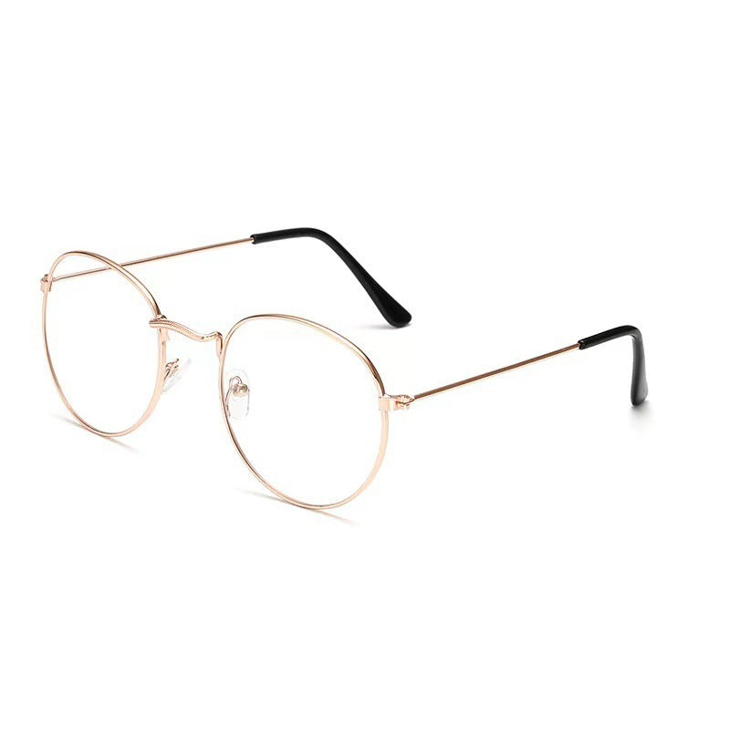 Anti-blue Light Glasses Men's And Women's Korean-style Retro Oval