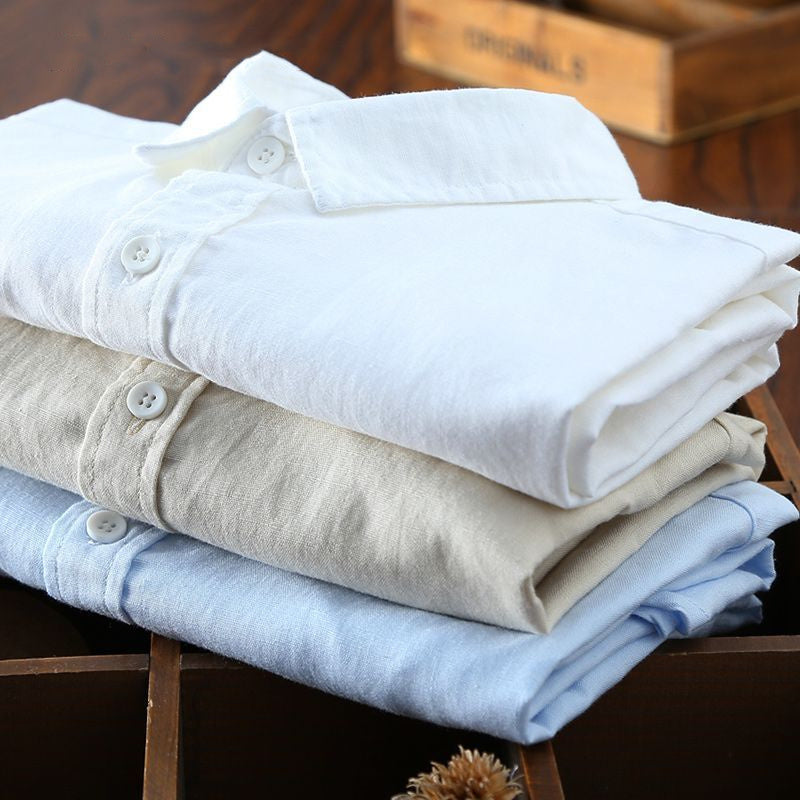 Men's summer long-sleeved shirt