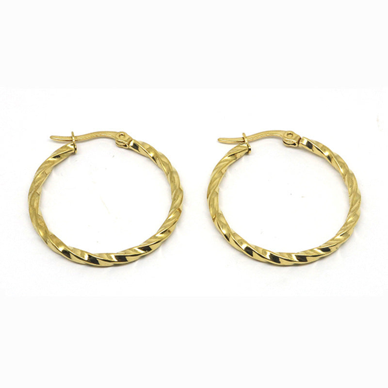 Large circle earrings