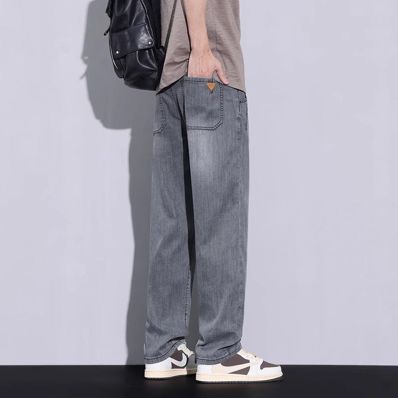 Loose and distressed casual long pants