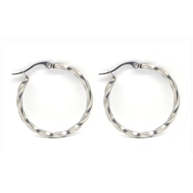 Large circle earrings