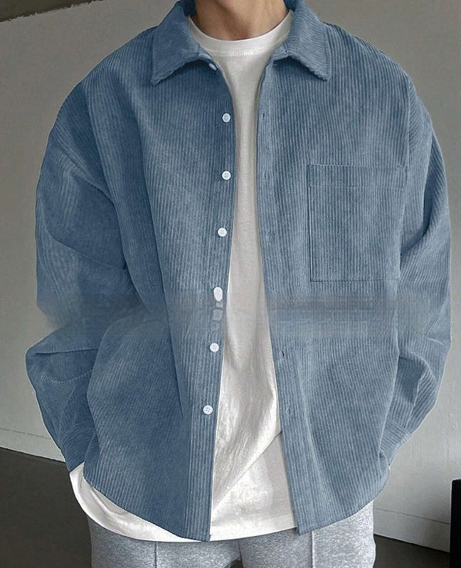 Men's casual corduroy shirt
