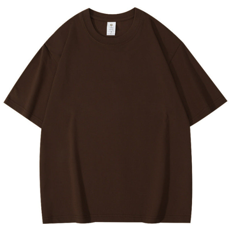 Loose-fitting round-neck T-shirt