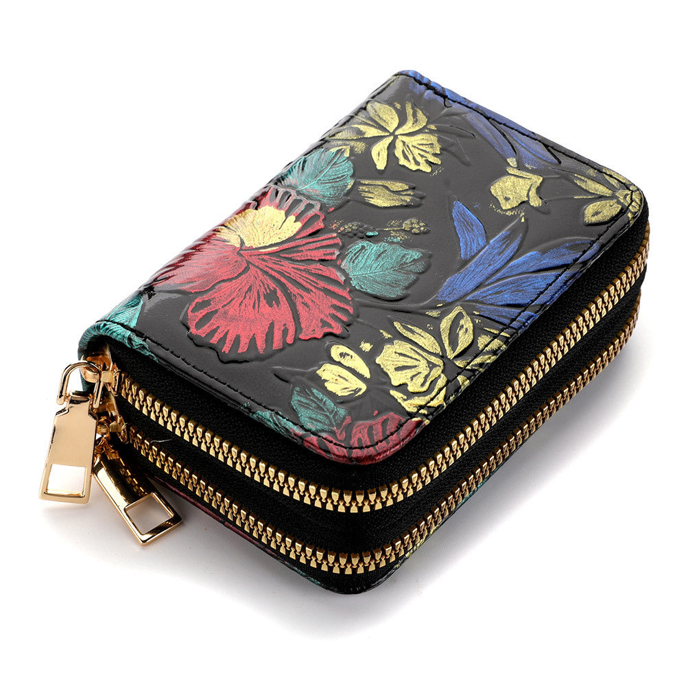 Women's Multiple Card Hand-painted Wallet Double Layer