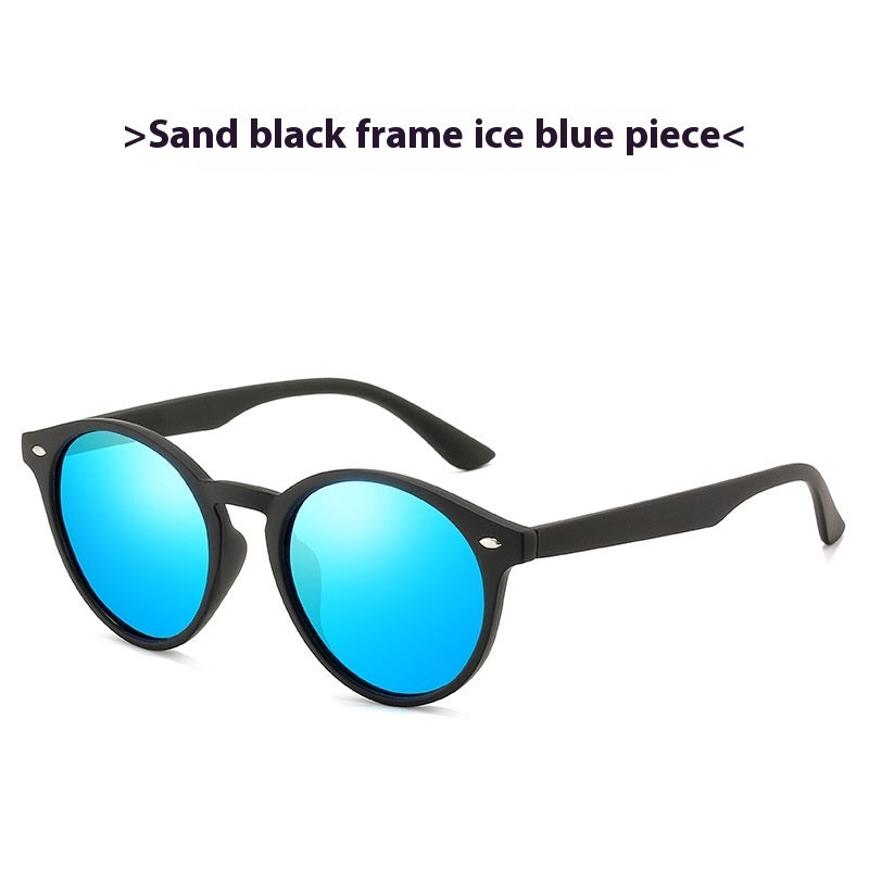 Unisex Retro Polarized Round Colorful Film Sunglasses