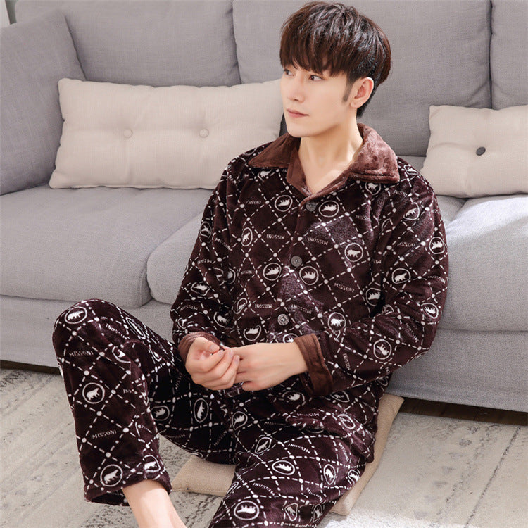 Men's warm casual homewear