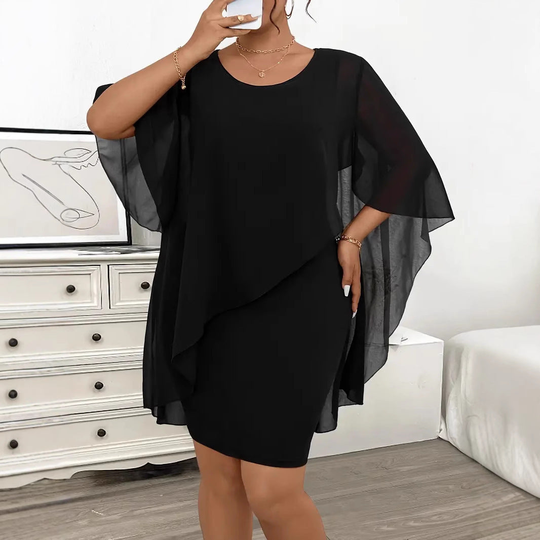 Women´s Dress Chiffon Shawl Wrapped Hip