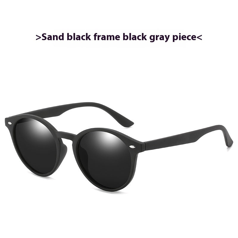Unisex Retro Polarized Round Colorful Film Sunglasses