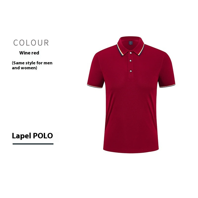 Short-sleeved cotton polo shirt