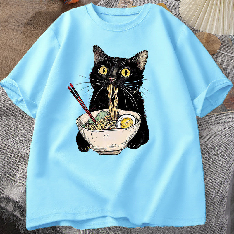 Women´s Print Cat T-Shirt