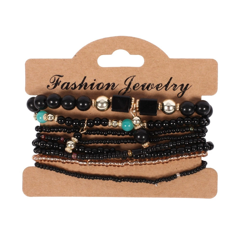 Women's Handmade Bohemian Beaded Bracelet Set