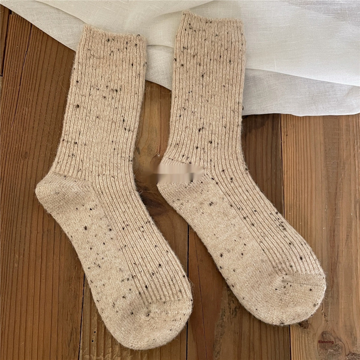 Women´s Socks Solid color Cashmere