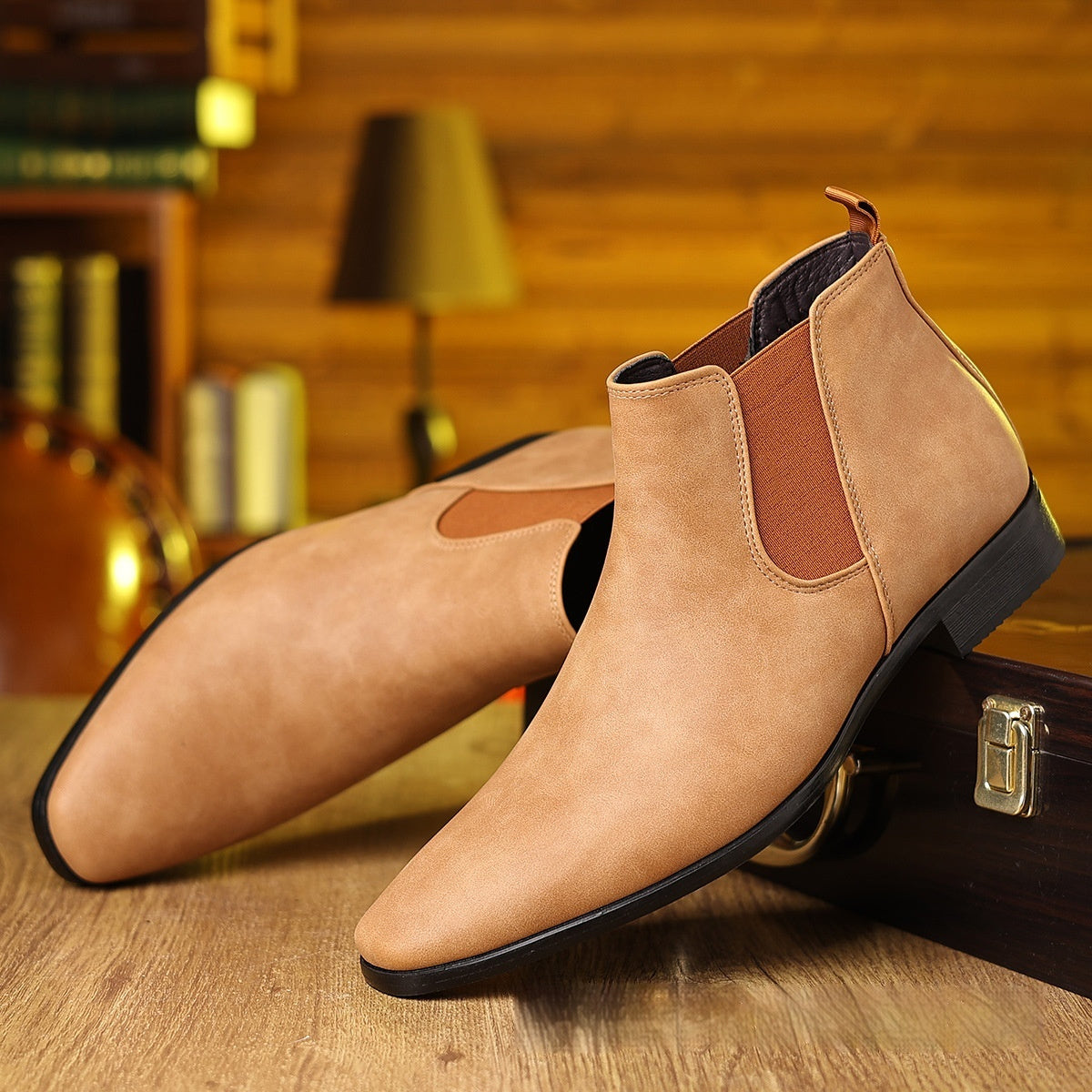 Men's British Style Leather Boots