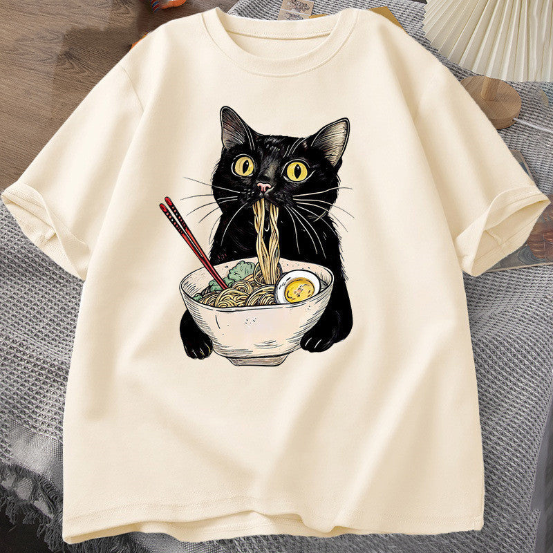 Women´s Print Cat T-Shirt