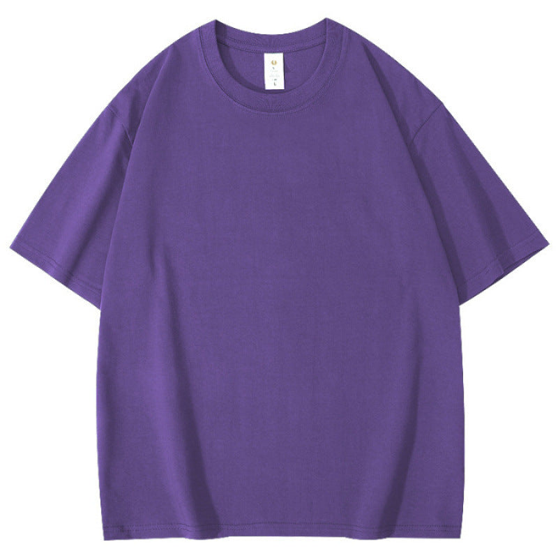 Round neck, short-sleeved T-shirt