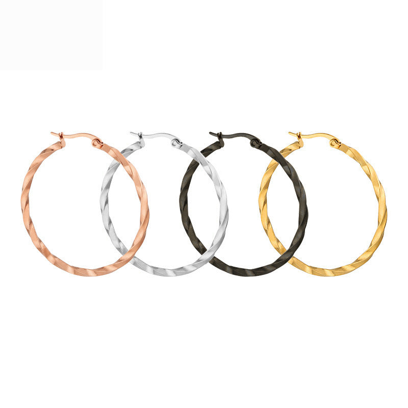 Large circle earrings